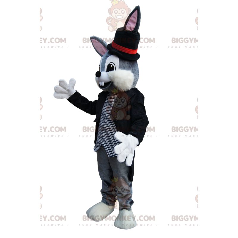 BIGGYMONKEY™ Mascot Costume Gray Rabbit With Wizard Costume – BIGGYMONKEY™ Mascot Costume Gray Rabbit With Wizard Costume –