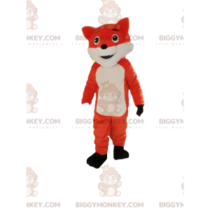 Naughty Looking Orange and White Fox BIGGYMONKEY™ Mascot