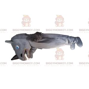 BIGGYMONKEY™ mascot costume of gray and black rhinoceros, with