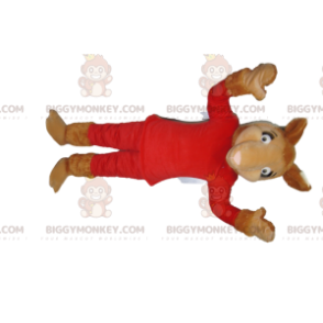 Camel BIGGYMONKEY™ Mascot Costume in Red Outfit - Unclassified mascots - BIGGYMONKEY_013348 - BiggyMonkey.com