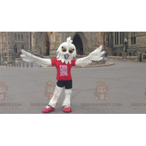 2015 FIFA White Owl BIGGYMONKEY™ maskotkostyme - Fuglemaskot - BIGGYMONKEY_01584 - BiggyMonkey.com