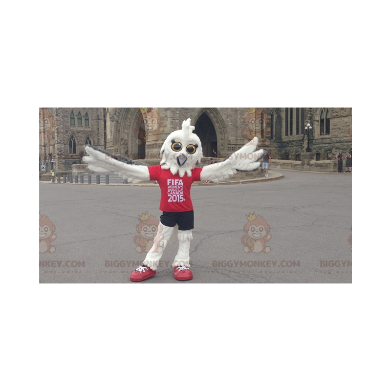 2015 FIFA White Owl BIGGYMONKEY™ maskotkostume - Fuglemaskot - BIGGYMONKEY_01584 - BiggyMonkey.com