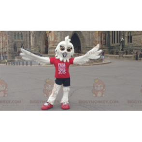  Kostým maskota FIFA bílá sova BIGGYMONKEY™ z roku 2015 - Pták maskot - BIGGYMONKEY_01584 - BiggyMonkey.com