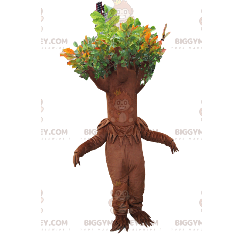 Costume de mascotte BIGGYMONKEY™ d'arbre marron avec un
