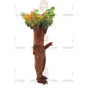 Costume de mascotte BIGGYMONKEY™ d'arbre marron avec un