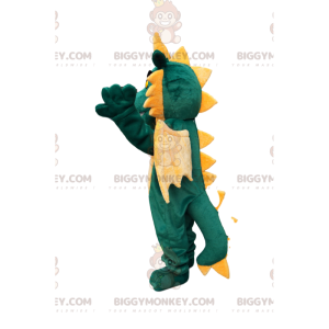 Costume de mascotte BIGGYMONKEY™ de dragon vert avec des ailes