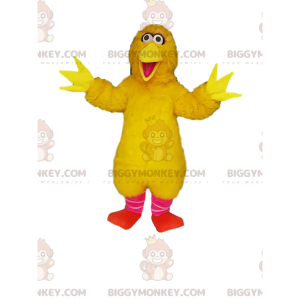 Stor mycket glad gul brud BIGGYMONKEY™ maskotdräkt -