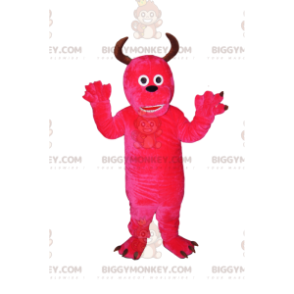 Lekent Fuchsia-monster med horn BIGGYMONKEY™ maskotkostyme - Monster maskot - BIGGYMONKEY_013370 - BiggyMonkey.com