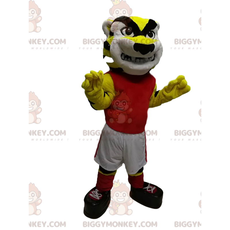 BIGGYMONKEY™ Creepy Tiger Sportswear Mascot Costume -