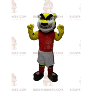 BIGGYMONKEY™ Griezelig Tiger Sportswear-mascottekostuum -