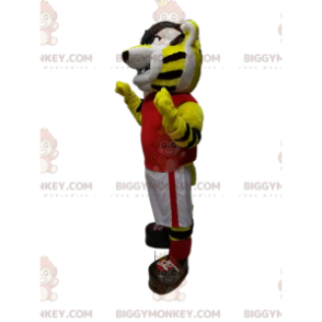 BIGGYMONKEY™ Creepy Tiger Sportswear Mascot Costume -