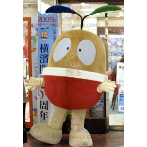 Στολή μασκότ με Giant Apple Pear Brown Fruit BIGGYMONKEY™ - Μασκότ φρούτων - BIGGYMONKEY_01587 - BiggyMonkey.com