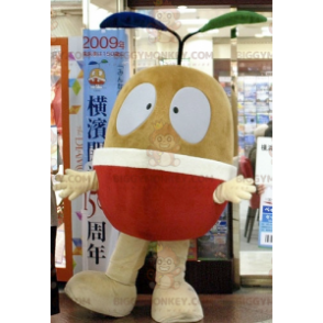 Giant Apple Pear Brown Fruit BIGGYMONKEY™ Mascot Costume -