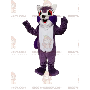 Super Enthusiastic Purple and White Squirrel BIGGYMONKEY™