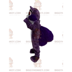 Disfraz de mascota BIGGYMONKEY™ de ardilla morada y blanca