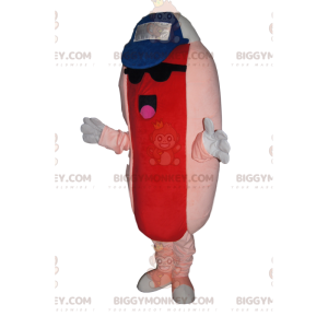 Disfraz de mascota de perrito caliente BIGGYMONKEY™ con gorra y