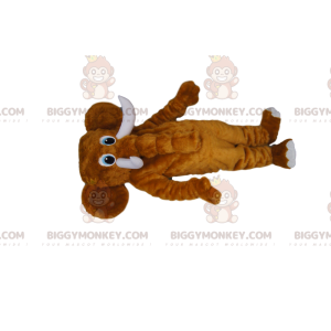 Ihana ja majesteettinen ruskea norsu BIGGYMONKEY™ maskottiasu - Elefantti-maskotit - BIGGYMONKEY_013381 - BiggyMonkey.com