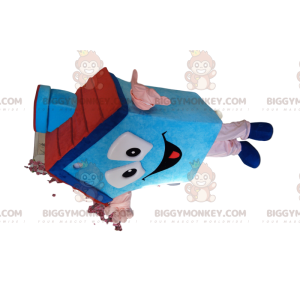 Blue Chimney Cottage BIGGYMONKEY™ Mascot Costume -