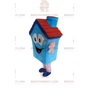 Στολή μασκότ BIGGYMONKEY™ Blue Chimney Cottage - Biggymonkey.com