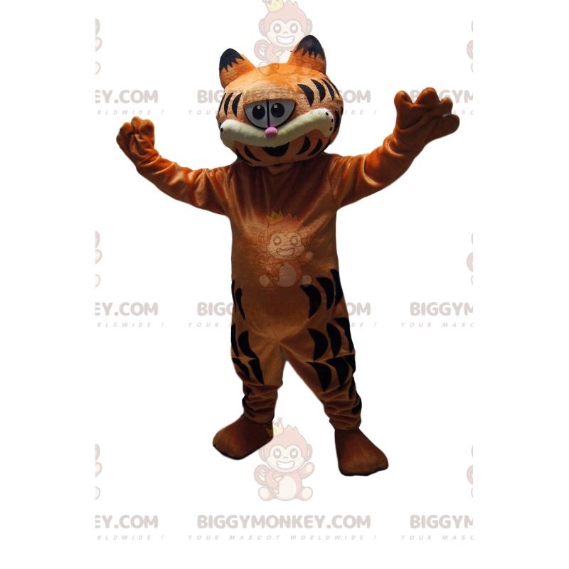 Costume de mascotte BIGGYMONKEY™ de Garfield, le chat tigré