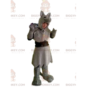 Gray wolf costume with beautiful fur - Biggymonkey.com