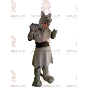 Traje de lobo cinzento com pele bonita – Biggymonkey.com