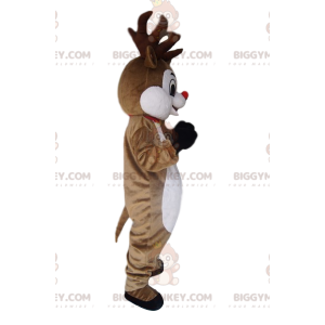 Disfraz de mascota BIGGYMONKEY™ reno muy encantador con su mini