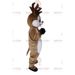 Στολή μασκότ BIGGYMONKEY™ πολύ γοητευτικός τάρανδος με το μίνι