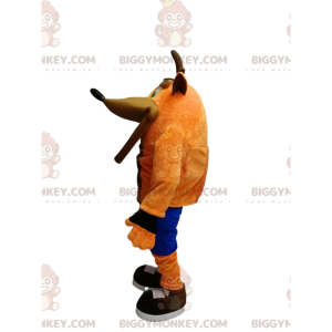 BIGGYMONKEY™ mascot costume of Crash Bandicoot, the famous