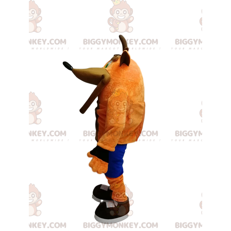 Kostium maskotki BIGGYMONKEY™ Crasha Bandicoota, słynnego Kostium maskotki BIGGYMONKEY™ Crasha Bandicoota, słynnego