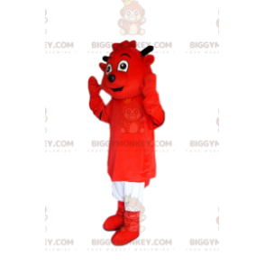 BIGGYMONKEY™ Mascot Costume Red Imp with White Shorts - Unclassified mascots - BIGGYMONKEY_013405 - BiggyMonkey.com