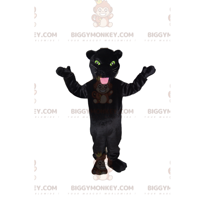 Kostium maskotki BIGGYMONKEY™ z czarnej pantery z pięknymi Kostium maskotki BIGGYMONKEY™ z czarnej pantery z pięknymi