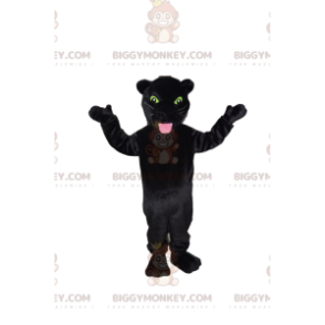 BIGGYMONKEY™ mascottekostuum van zwarte panter met mooie gele ogen! - Lion mascottes - BIGGYMONKEY_013412 - BiggyMonkey.com