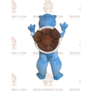 BIGGYMONKEY™ Mascot Costume Blue Turtle with Brown Shell -