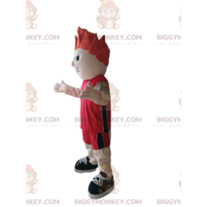 Sportsman BIGGYMONKEY™ Mascot Costume with Red Sportswear –