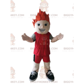 Sportsman BIGGYMONKEY™ Mascot Costume with Red Sportswear –
