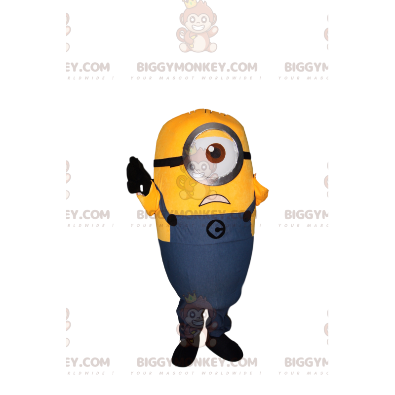 BIGGYMONKEY™ Mascot Costume of Stuart the Crazy Minion –
