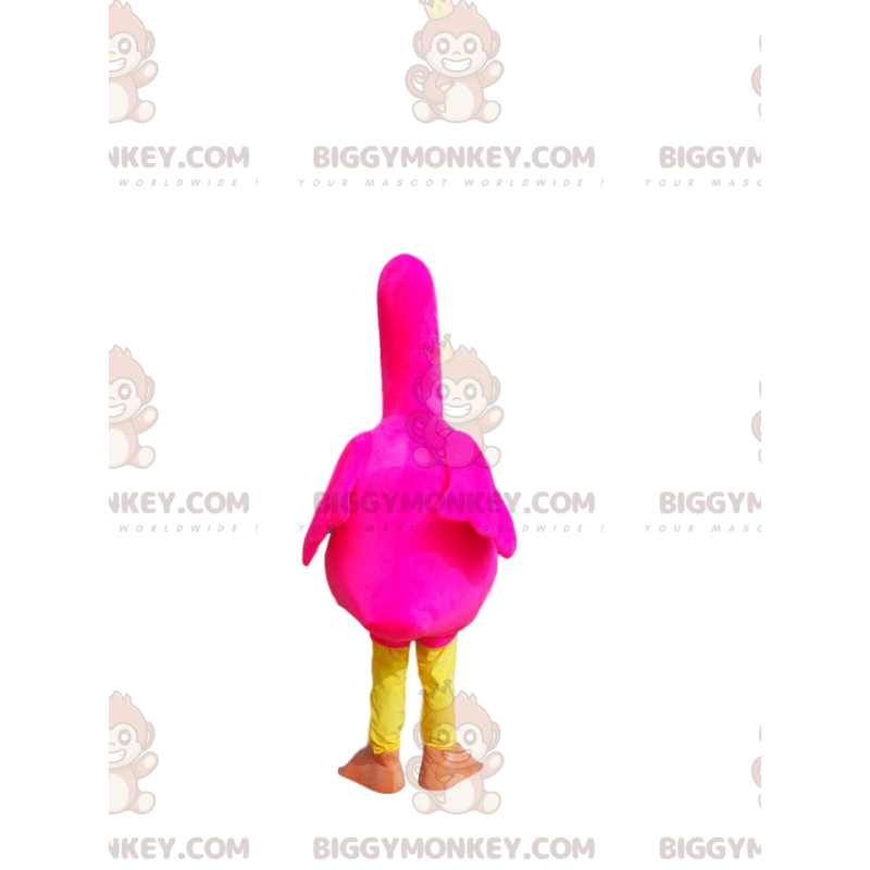 BIGGYMONKEY™ Neon Pink Flamingo-maskotkostume med smukke øjne - BIGGYMONKEY™ Neon Pink Flamingo-maskotkostume med smukke øjne -