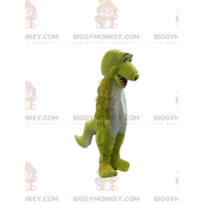 Very Cheerful Neon Yellow and White Crocodile BIGGYMONKEY™