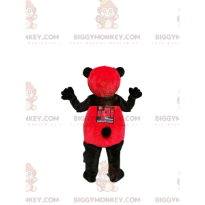 Disfraz de mascota Panda rojo y negro BIGGYMONKEY™ -