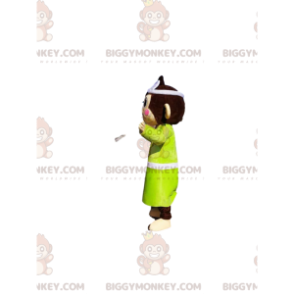 Disfraz de mascota mono marrón BIGGYMONKEY™ con albornoz