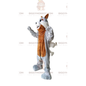 Ruskean ja harmaan oravan BIGGYMONKEY™ maskottiasu