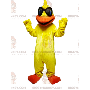 Disfraz de mascota Super Fun Yellow Duck BIGGYMONKEY™ con gafas