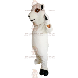 Στολή μασκότ Smiling White Sheep BIGGYMONKEY™ - Biggymonkey.com