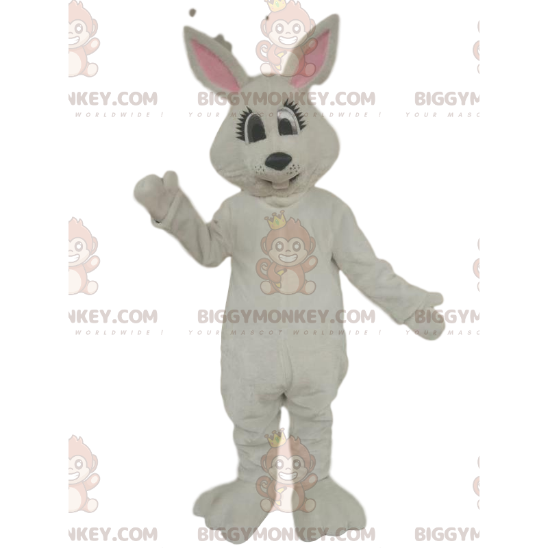 Στολή μασκότ BIGGYMONKEY™ White Rabbit - Biggymonkey.com