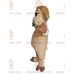 Disfraz de mascota BIGGYMONKEY™ de oveja beige y marrón con una