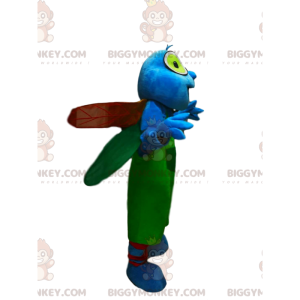 Στολή μασκότ BIGGYMONKEY™ Blue Dragonfly με πράσινες φόρμες - Μη ταξινομημένες μασκότ - BIGGYMONKEY_013497 - BiggyMonkey.com