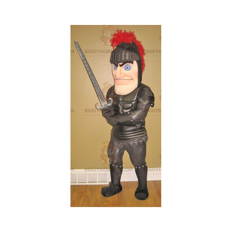 Knight BIGGYMONKEY™ Mascot Costume with Black Armor – Knight BIGGYMONKEY™ Mascot Costume with Black Armor –