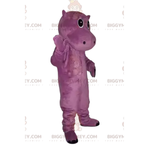 Very Cute Purple Hippopotamus BIGGYMONKEY™ Mascot Costume –