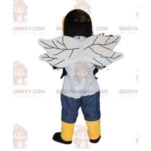 Traje de mascote Bumblebee BIGGYMONKEY™ com camisa preta e